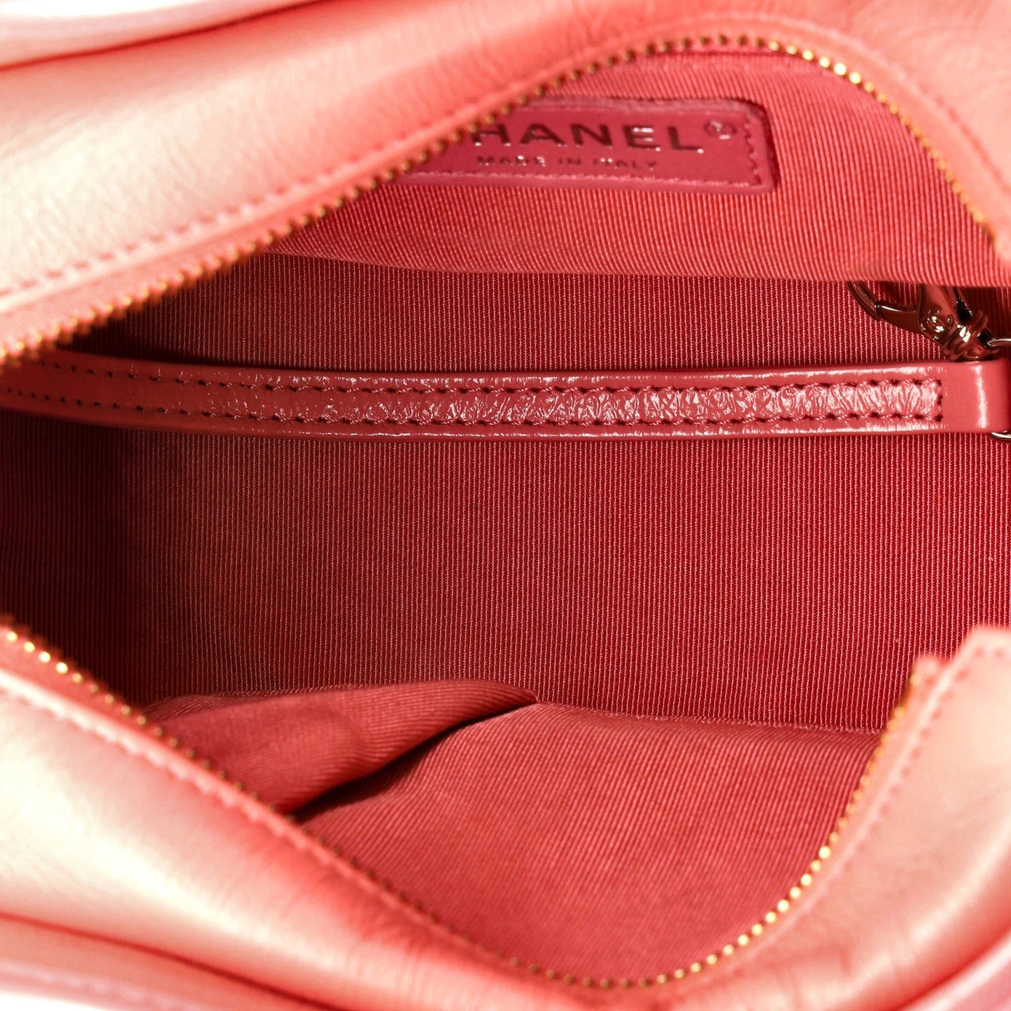 Chanel Gabrielle Hobo With Logo Handle Quilted Aged Calfskin Small