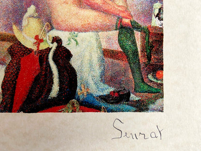 Georges Seurat, Lithograph Coa 175 Ex. Signed Op Numbered In Pencil Crayon