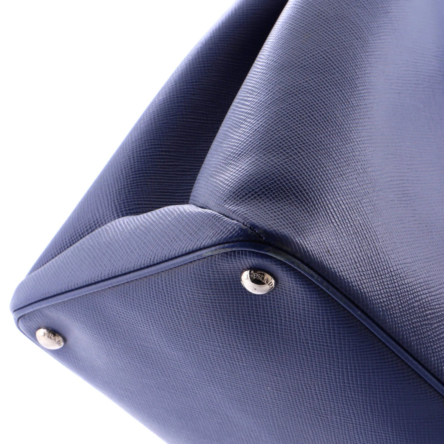 Prada Turnlock Cuir Twin Tote Saffiano Leather Medium