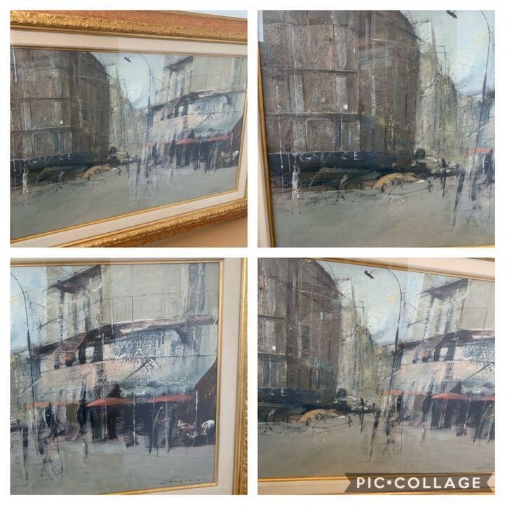 Jean-Claude Chesnay (French) Signed Original Painting Oil On Canvas Framed Paris