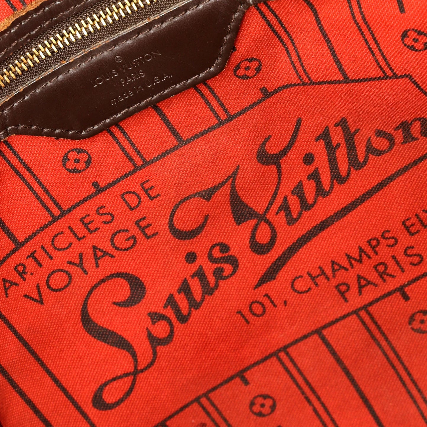 Louis Vuitton Neverfull Nm Tote Damier Mm