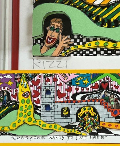 Rizzi 1993 Everyone Wants Silkscreen Autographed James Live Here