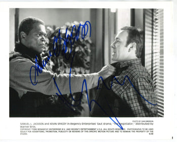 Samuel L Jackson & Kevin Spacey Autographed 8X10 Photo