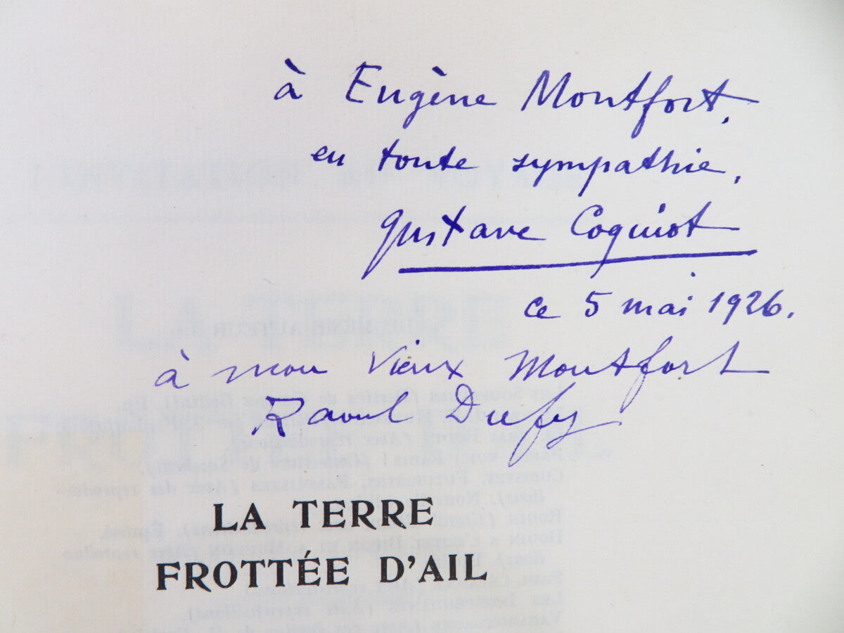 La Terre Frottee D'Ail Illustrated By Raoul Dufy Gustave Coquiot Signed 1925