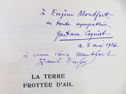 La Terre Frottee D'Ail Illustrated By Raoul Dufy Gustave Coquiot Signed 1925
