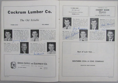 1951 Tennessee Vs. Mississippi College Football Program Signed By (36) 192267
