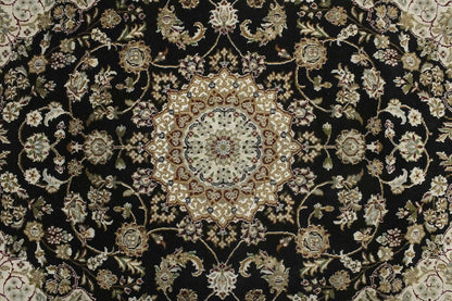 Handmade Indo-Nain Oriental Area Rug Floral