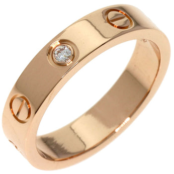 Cartier Mini Love Ring 1P Diamond #49 Ring K18