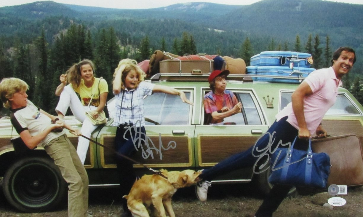 Chevy Chase/Beverly D'Angelo Signed 20X12 Photo "Vacation" Bas/Jsa 185650