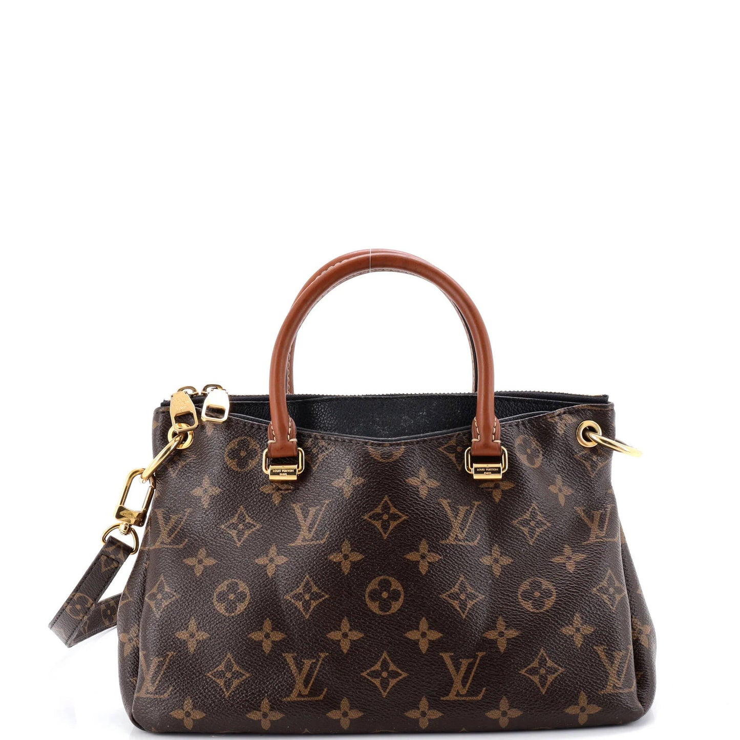 Louis Vuitton Pallas Tote Monogram Canvas With Leather Bb
