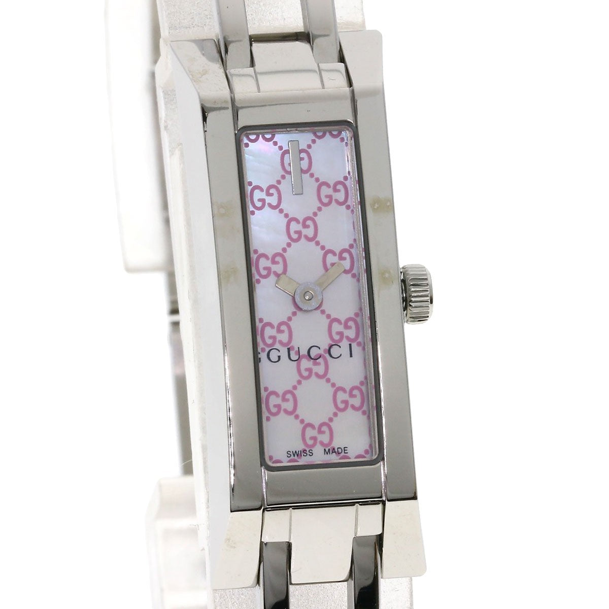 Gucci Square Face Watches Ya110 Stainless Steel/Stainless Steel