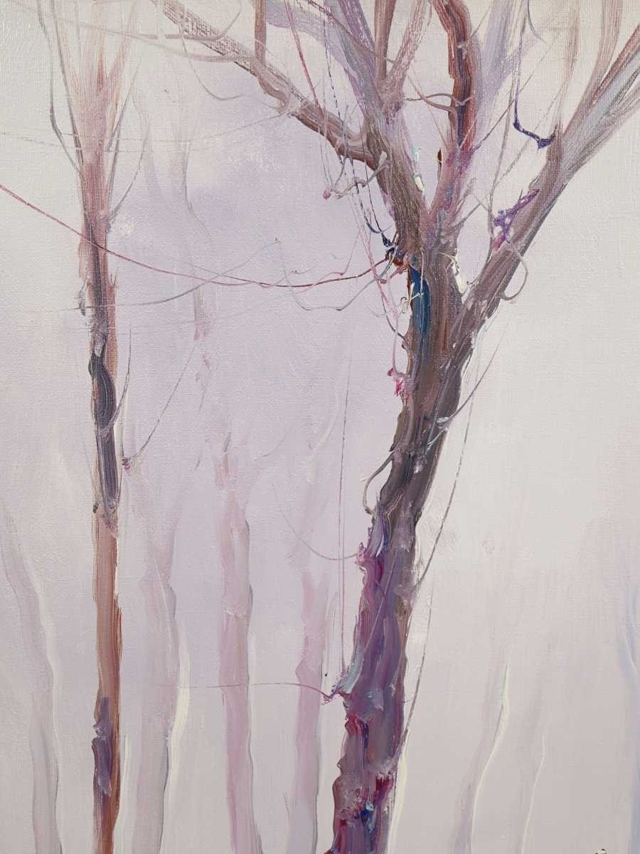 Alfred Kandela "Park After The Rain" Original Oil Painting On Canvas Signed F10