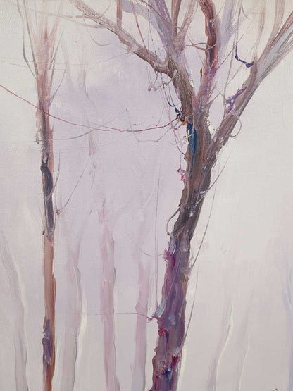 Alfred Kandela "Park After The Rain" Original Oil Painting On Canvas Signed F10