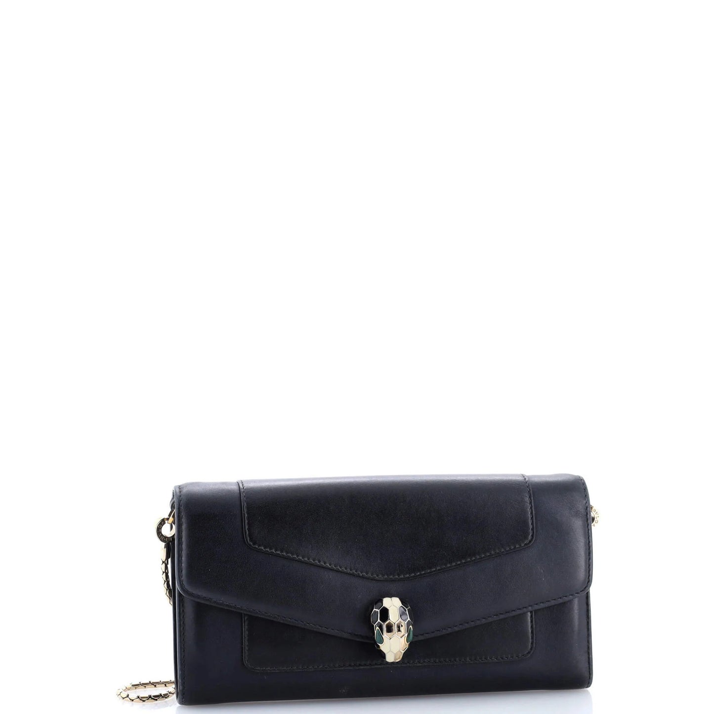 Bvlgari Serpenti Forever Wallet On Chain Leather Long