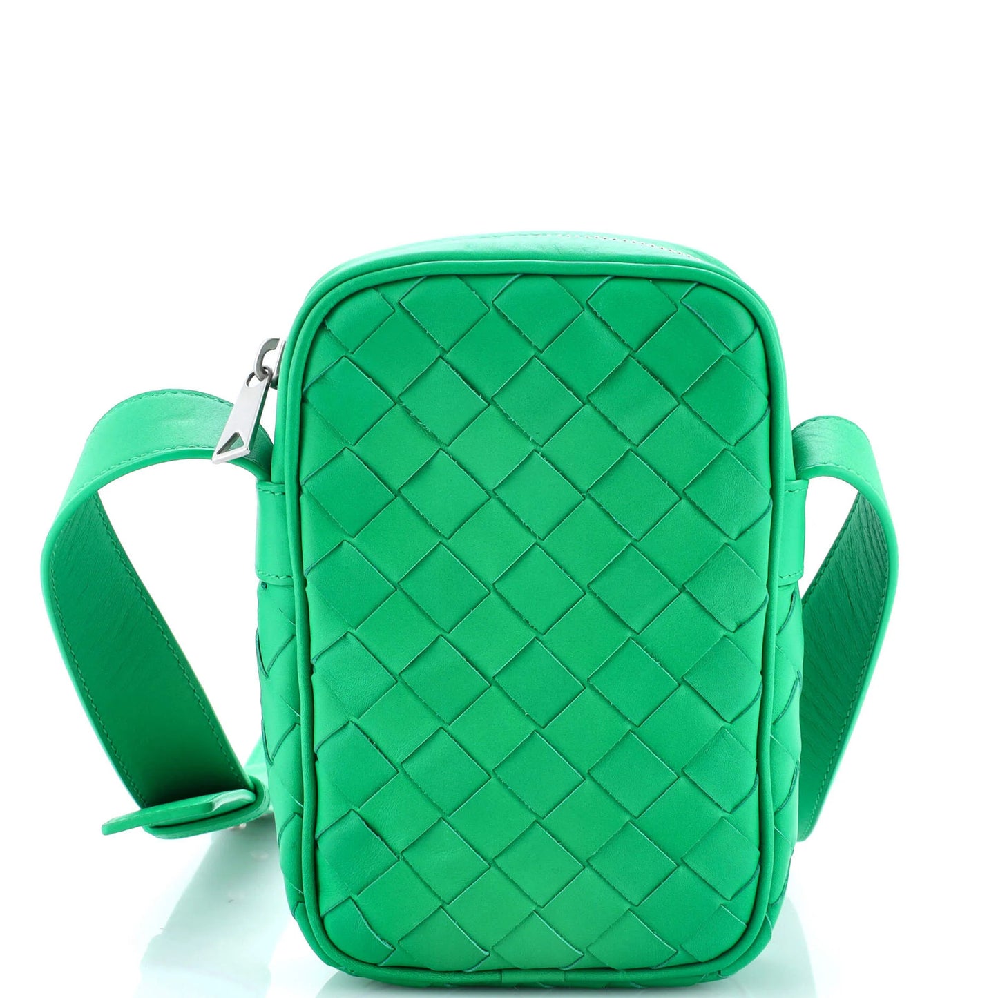 Bottega Veneta Zipped Phone Crossbody Bag Intrecciato Nappa