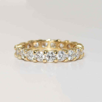 14K Yellow Gold Diamond Eternity Ring 2.00Ct