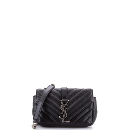 Saint Laurent Classic Monogram Crossbody Bag Matelasse Chevron Leather Baby
