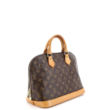 Louis Vuitton Alma Handbag Monogram Canvas Pm