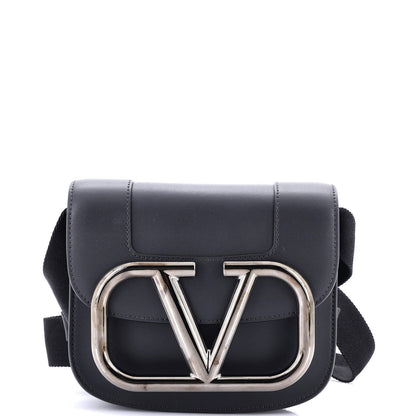 Valentino Garavani Supervee Convertible Satchel Leather Small
