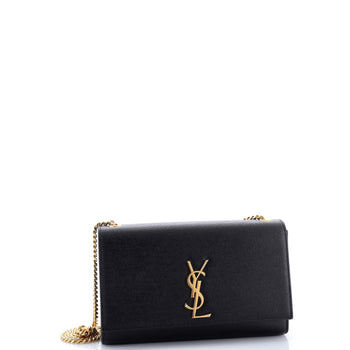 Saint Laurent Classic Monogram Crossbody Bag Grainy Leather Medium