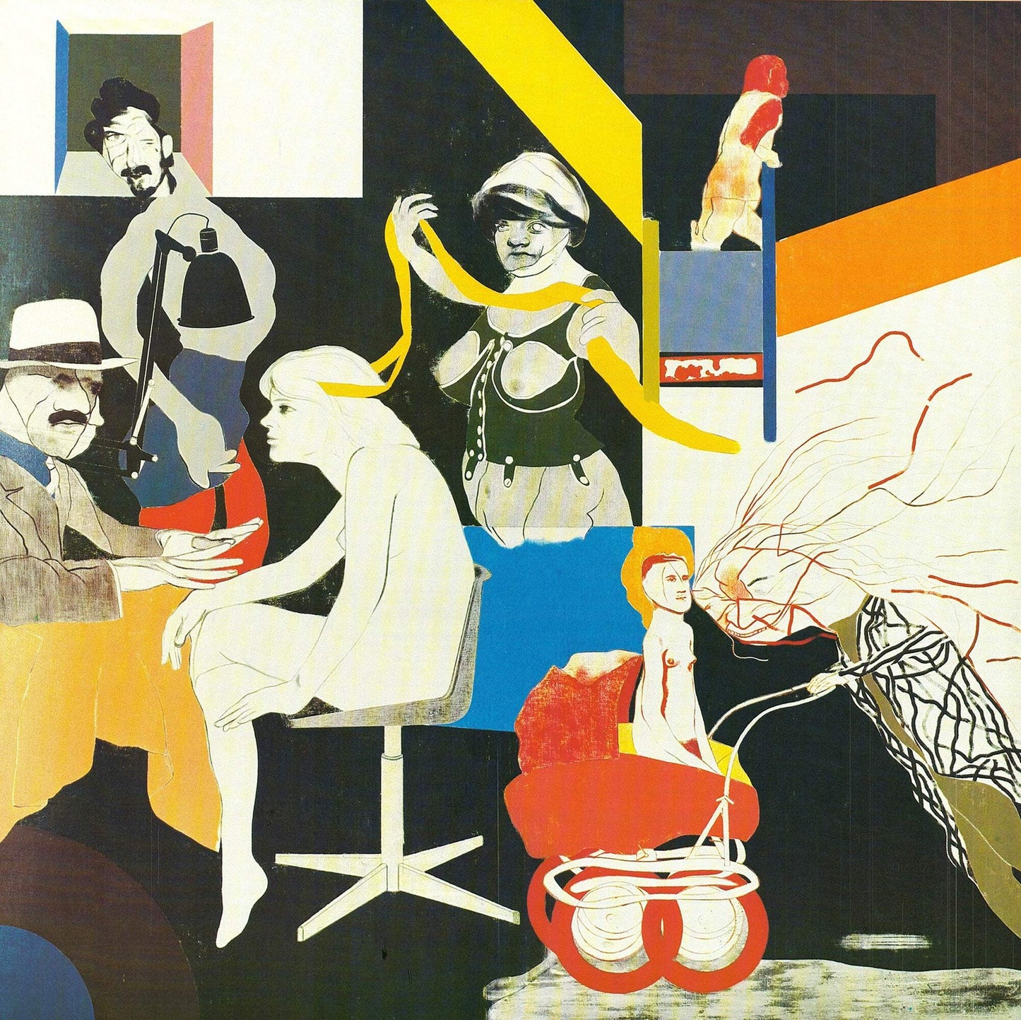 R.B. Kitaj The Ohio Gang " Offset Lithograph