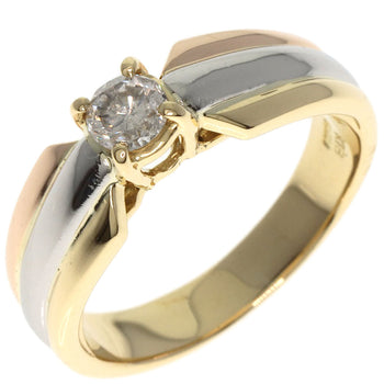 0.31Ct Diamond Ring K18 White Gold 18K 7.1G