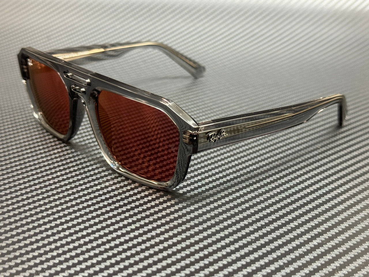 Transparent Gray Corrigan Sunglasses 6684D0 54 mm Ray Ban RB4397 Unisex