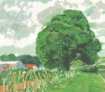 David Hockney Road And Tree Near Wetwang 