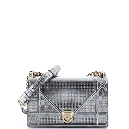 Christian Dior Diorama Flap Bag Cannage Embossed Calfskin Small