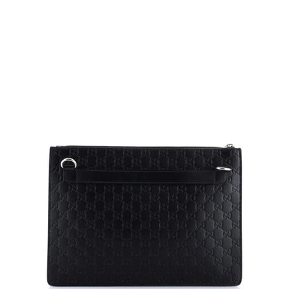 Gucci Zip Messenger Bag Guccissima Leather Large