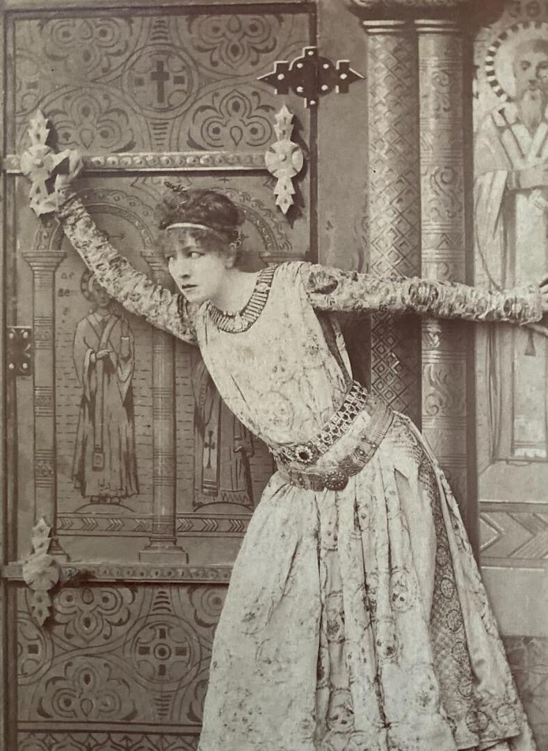 Antique Sarah Bernhardt Thodora 64In Portrait Large Photography Nadar Studio