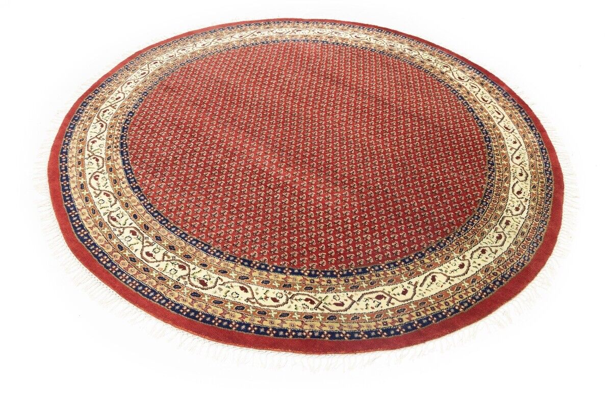 Handmade Tribal Indo Botemir Round Oriental Rug