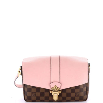 Louis Vuitton Clapton Handbag Damier And Leather Pm