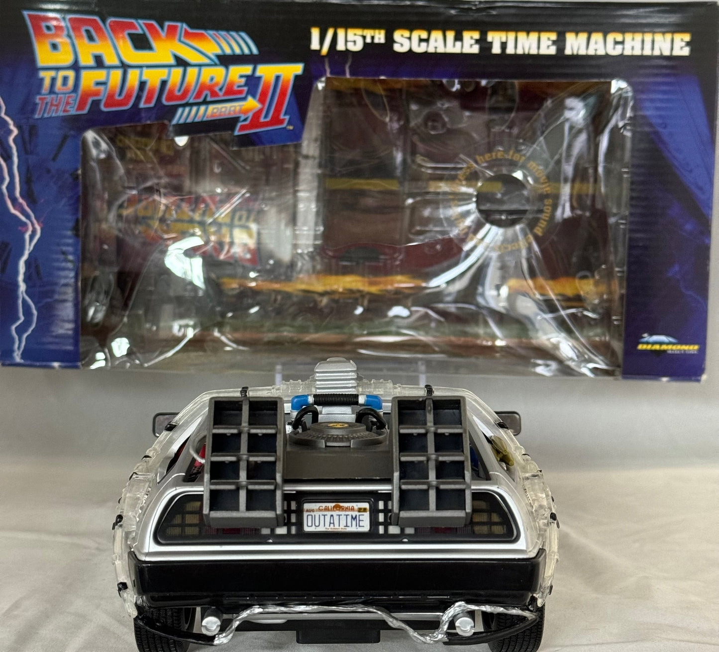 Christopher Lloyd Signed Back To The Future Delorean Time Machine 1:15 Scale Die