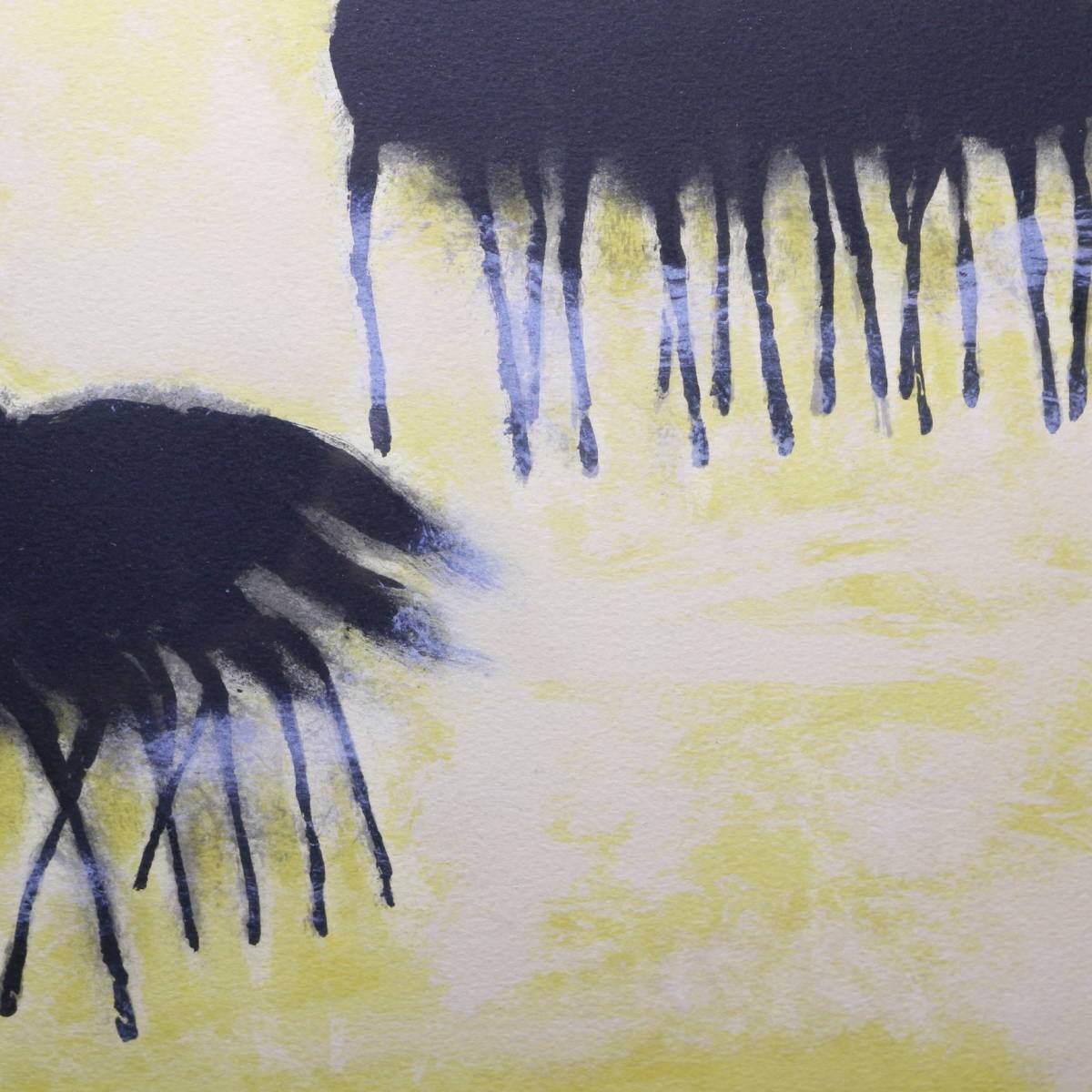 Andre Brasilier Original Lithograph "Black Horse" Signed Framed Ed200 With Coa