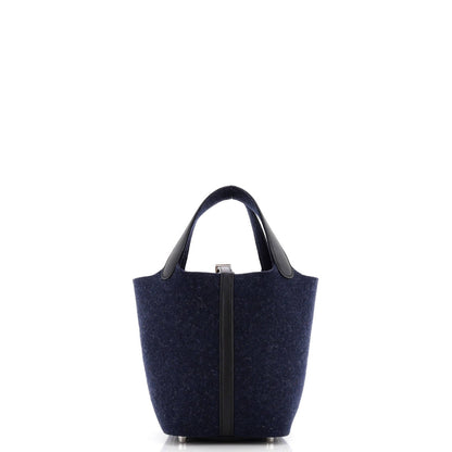 Hermes Picotin Lock Bag Felt With Leather Pm