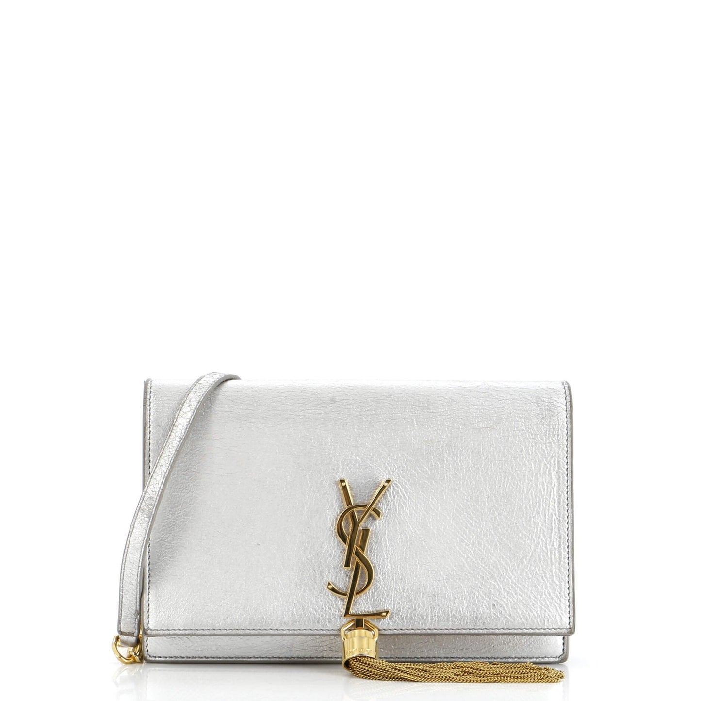 Saint Laurent Classic Monogram Tassel Chain Wallet Leather