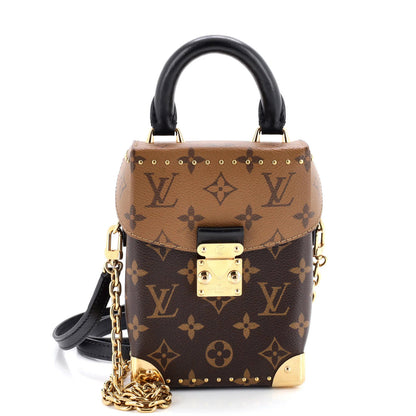 Louis Vuitton Camera Box Nm Handbag Studded Reverse Monogram Canvas