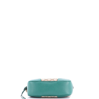 Gucci Bree Disco Crossbody Bag Gg Canvas With Leather Mini