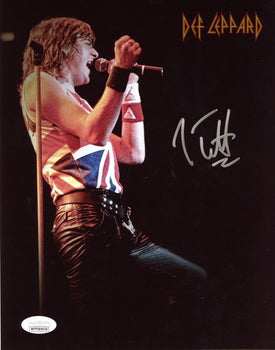Joe Elliott Autographed 8X10 Photo Def Leppard
