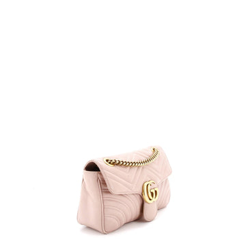 Gucci Gg Marmont Flap Bag Matelasse Leather Small