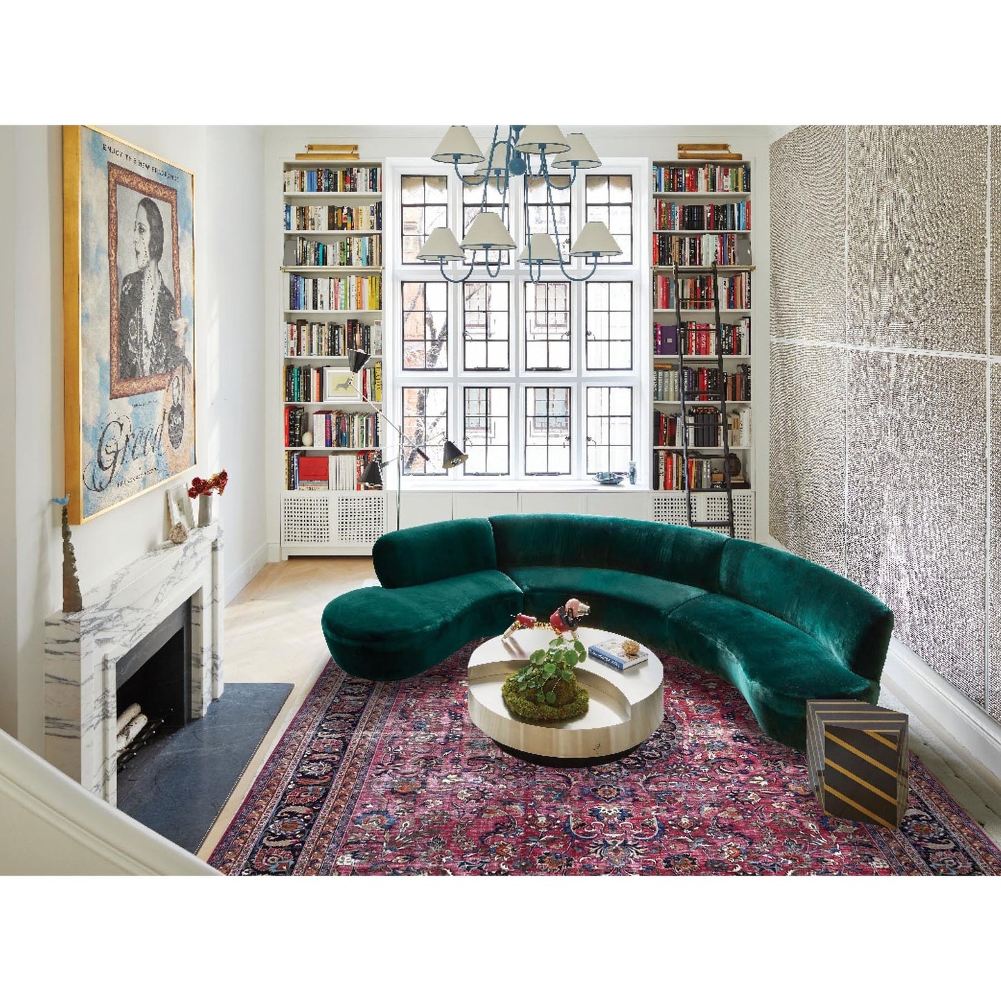 Rug 10'x12'7" Red and Worn Zoroastrian Wool Hand Knotted