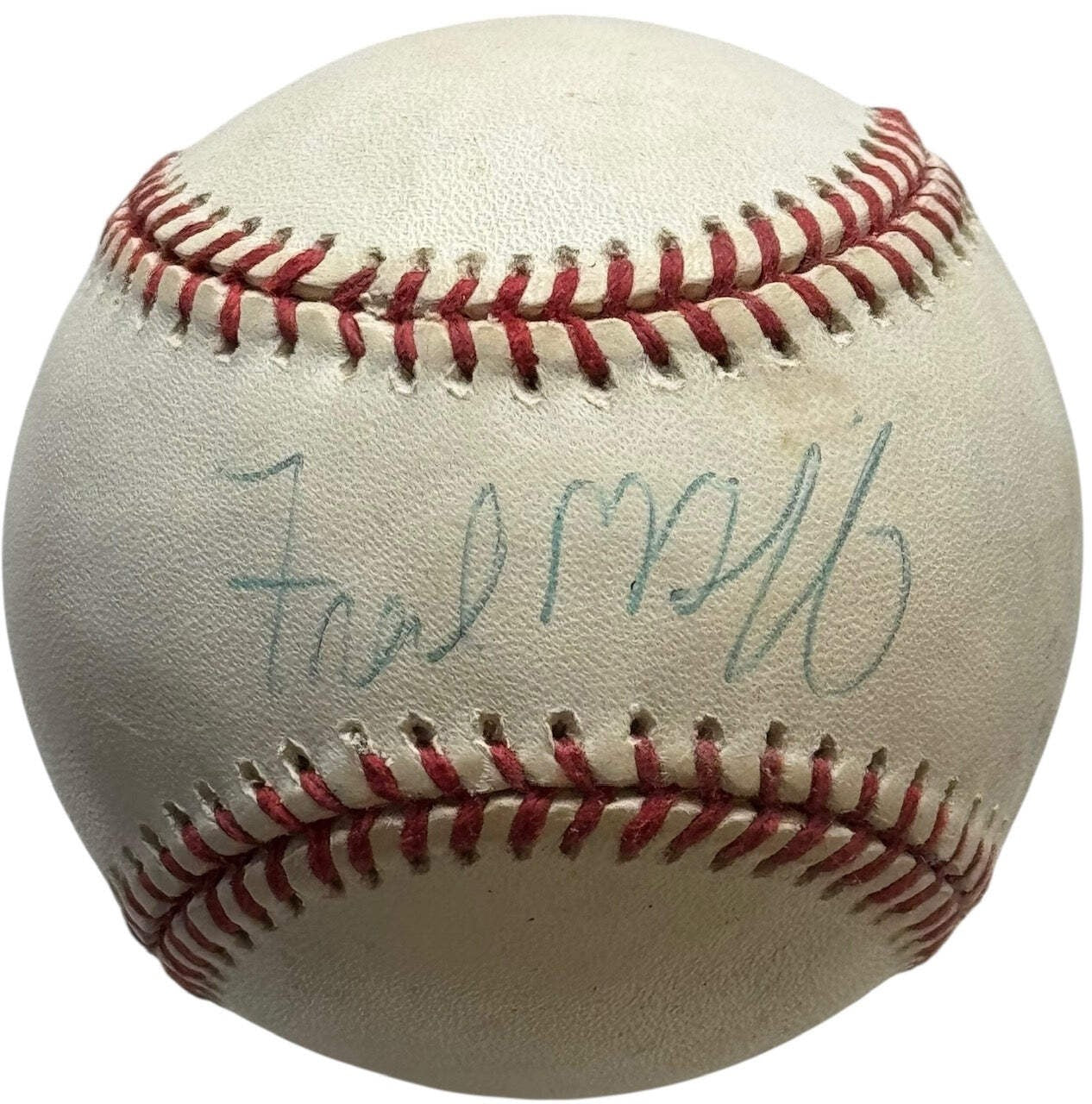 Fred Mcgriff Autographed Game Used Official Major League Baseball (Jsa)