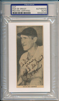 1970 Dud De Groot Redskins Signed/Inscribed