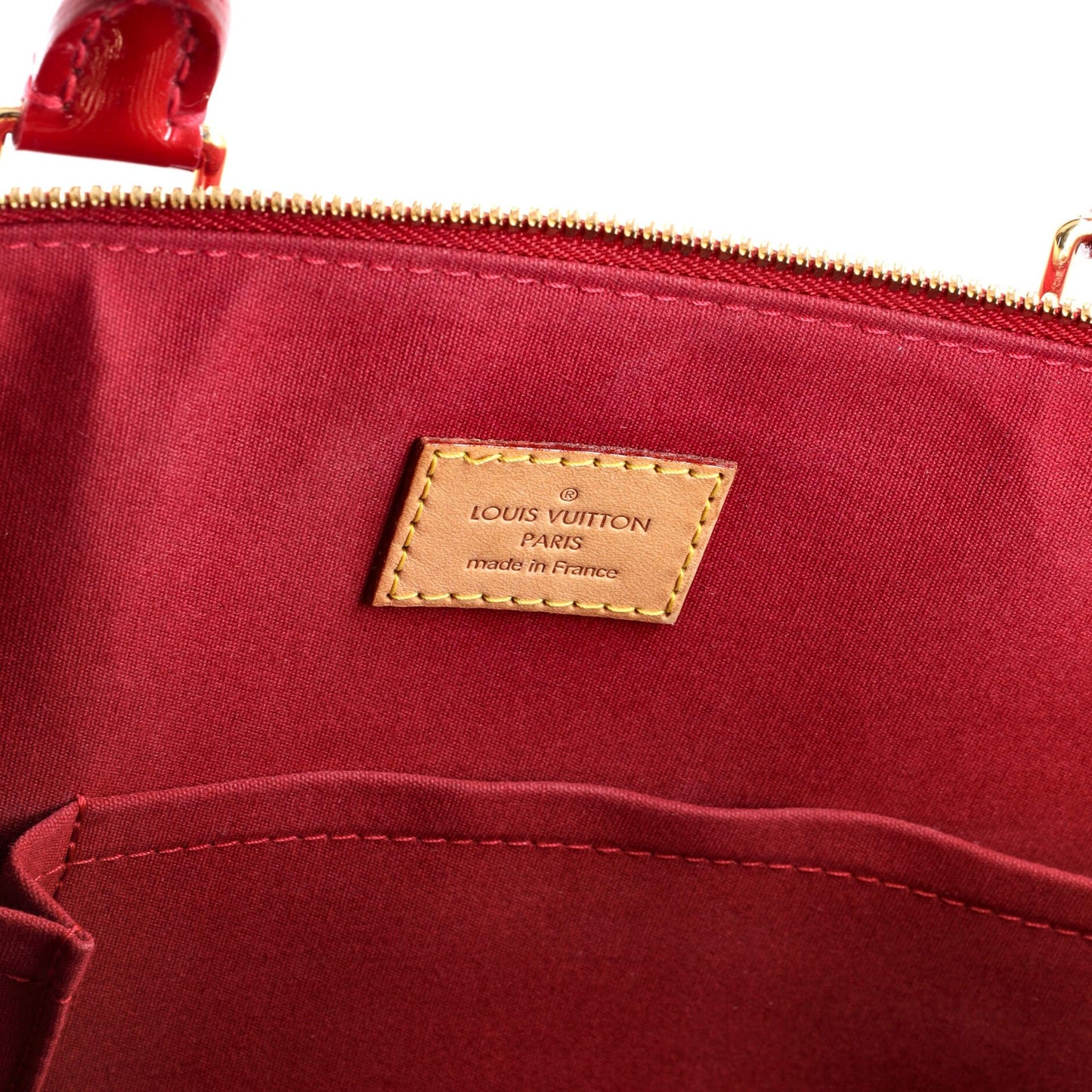 Louis Vuitton Alma Handbag Monogram Vernis Gm