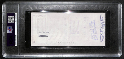 Johnny Unitas Signed 5/2/02 Check Psa/Dna Mint 9