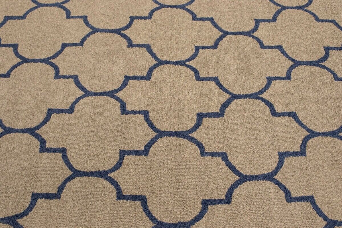 Cream Modern Contemporary Trellis Foyer 5X8