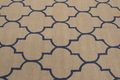 Cream Modern Contemporary Trellis Foyer 5X8