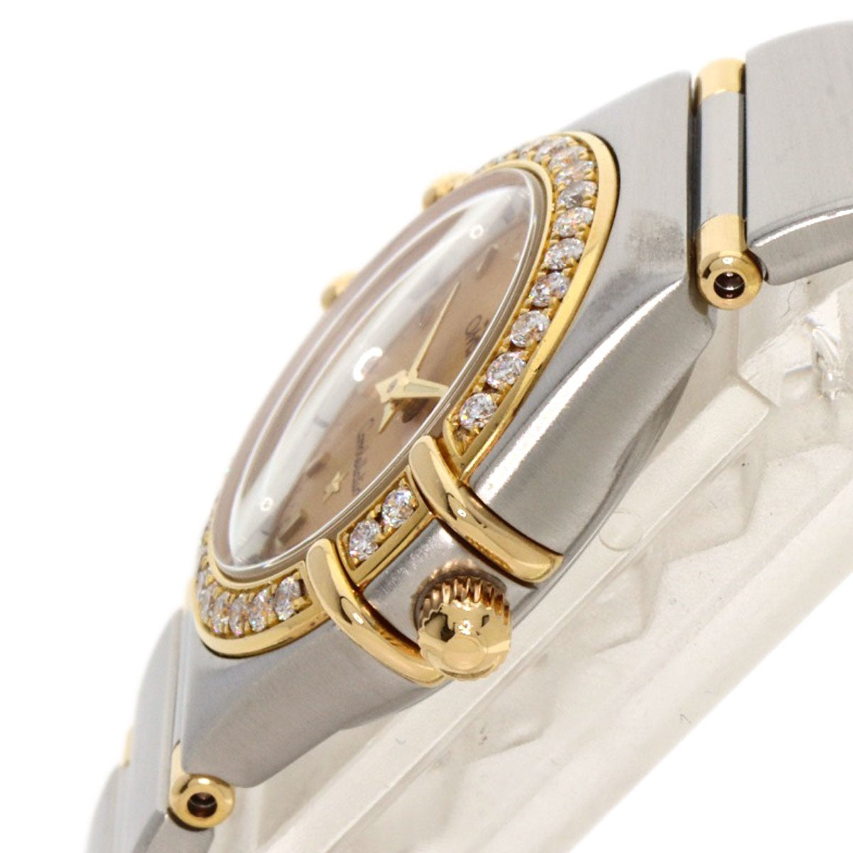 Omega Constellation Mini Bezel Diamond Watches 1367.10 Stainless