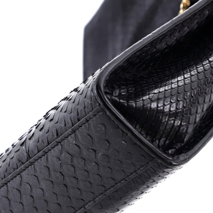 Saint Laurent Classic Monogram Tassel Crossbody Bag Python Medium